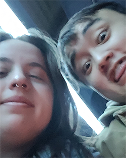 a photo of cali and her partner, stephen